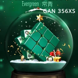 GAN 356XS Christmas Limited Edition 3x3 Cube 3x3 Magic Cube Gan356XS Black Sticker Maglev  Magnetic Cube Puzzle Toys for Kids