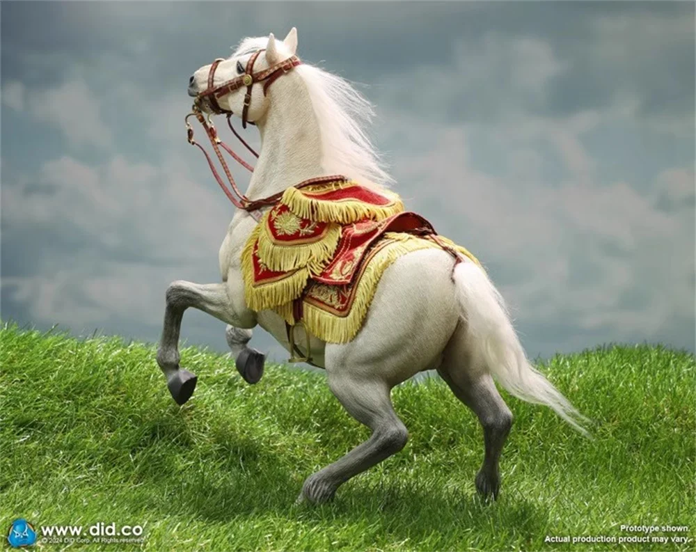 Modelo de juguetes DID E60078, caballo blanco con accesorios de equipo para figura de acción de 12 ", componente de escena para colección de Fans, 1/6