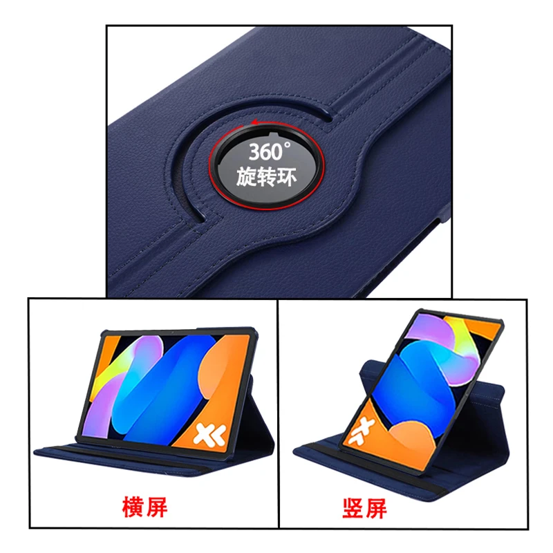 

For Lenovo Xiaoxin Pad 11 2025 Smart Case TB335FC 360 Rotating Stand Cover Funda For Lenovo idea tab 11" Tablet tb336zu tb336fu