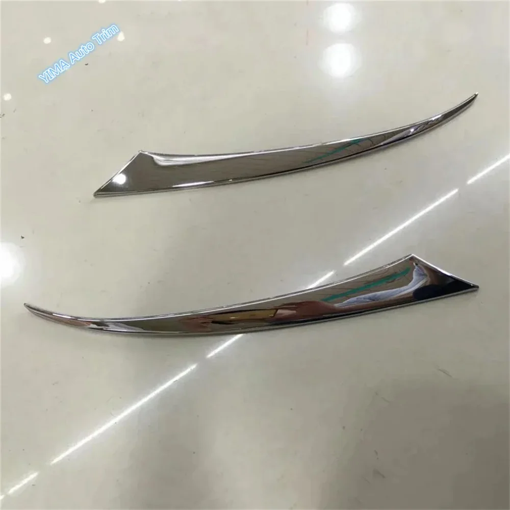 Chrome Front Fog Lamp / Headlight Eyelids Eyelashs / Rearview Mirror Cover Trim Accessories Fit For Mazda CX-3 CX3 2015 - 2021