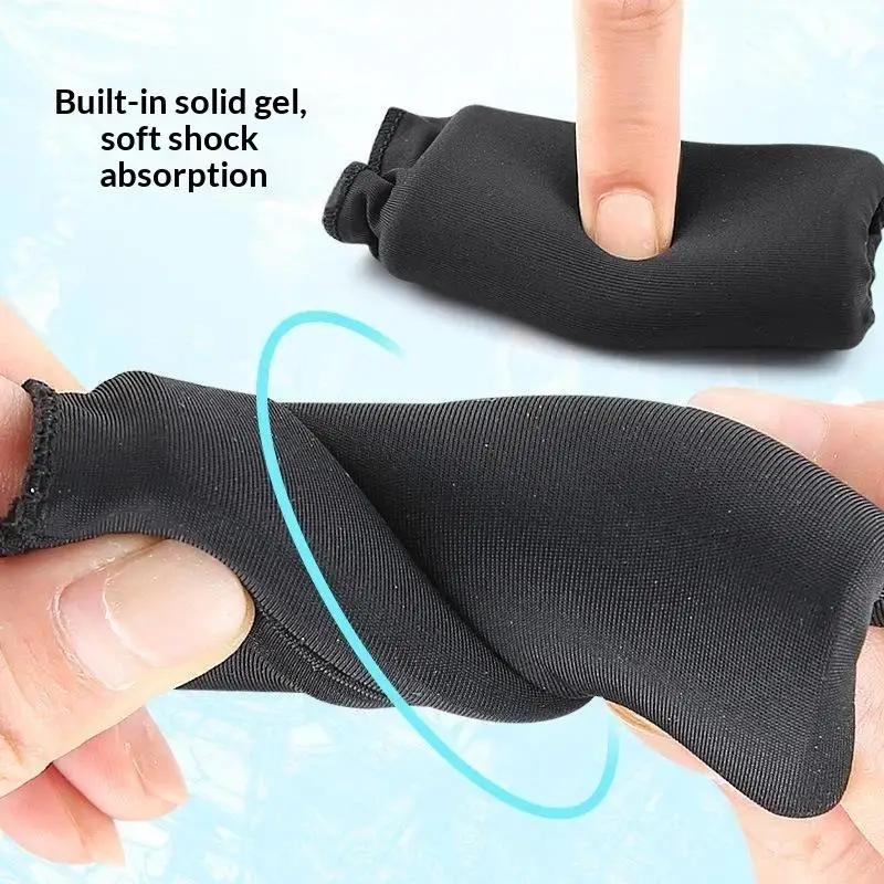 1/2Pcs Soft Reusable Gel Finger Sleeves Hot Cold Ice Wrap Flexible Compression for Daily Finger Soreness Sports Injury Care