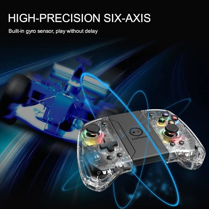 

LinYuvo KS41 Wireless Control Joypad Controller Dual Vibration 6axis Joystick Gamepad For NS Switch Game Consoles Accessories