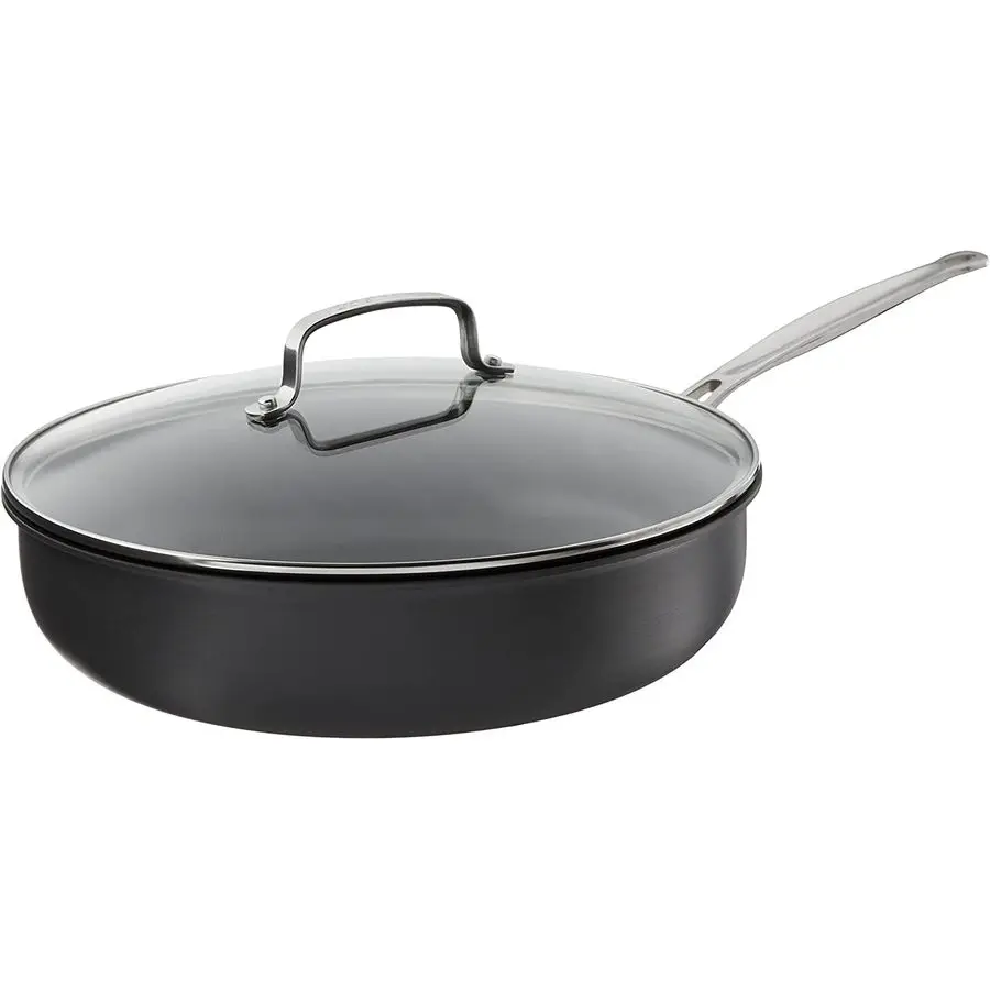 

12Inch Deep Fry Pan w Cover, Chefs Classic Nonstick Hard Anodized Collection, 62230DFP1
