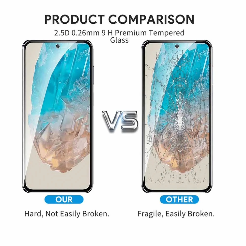 2PCS Tempered Glass Case For Samsung Galaxy M35 Screen Protector sansung M35 M 35 35M 5g 6.6Inches Safety Protective Film Cover