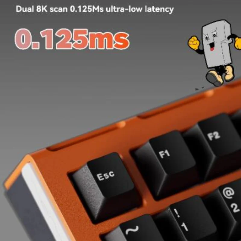 ZENT75-HE Teclado mecánico con interruptor magnético, 83 teclas, aleación de aluminio con cable RT0.01, teclado personalizado RGB Esports Gamer para Juegos de PC