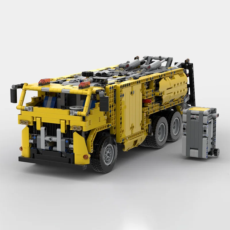 City Car Model MOC Building Bricks Classic Transport Garbage Truck Modular Technology Children Holiday Gifts Assemble Toys Suit