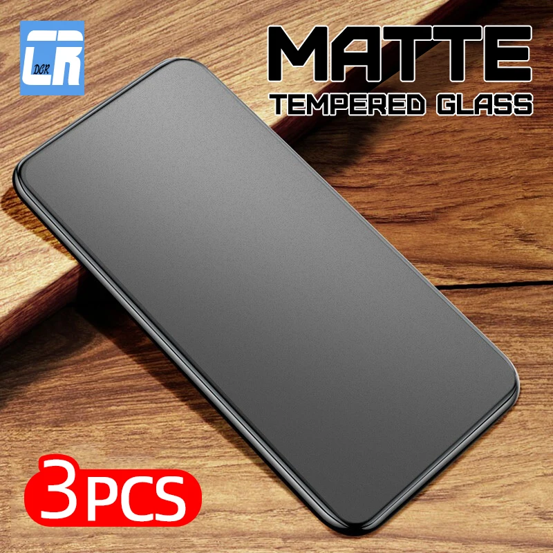 1-3pcs frosted protective tempered glass for oppo reno 2z 3 5 7 a9 a5 2020 a91 a52 a72 realme gt2 9 8 7 6 pro screen protectors