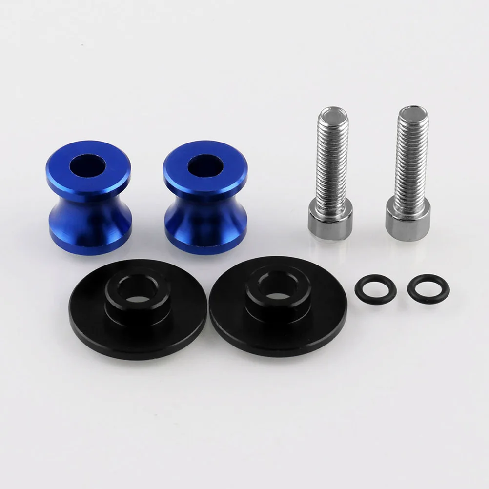 

2pcs Cnc Aluminum Motorcycle Swingarm Spool Slider Stand Blue M8 Motor Accessories Stylish Racing Bike Crash Protection Paddock