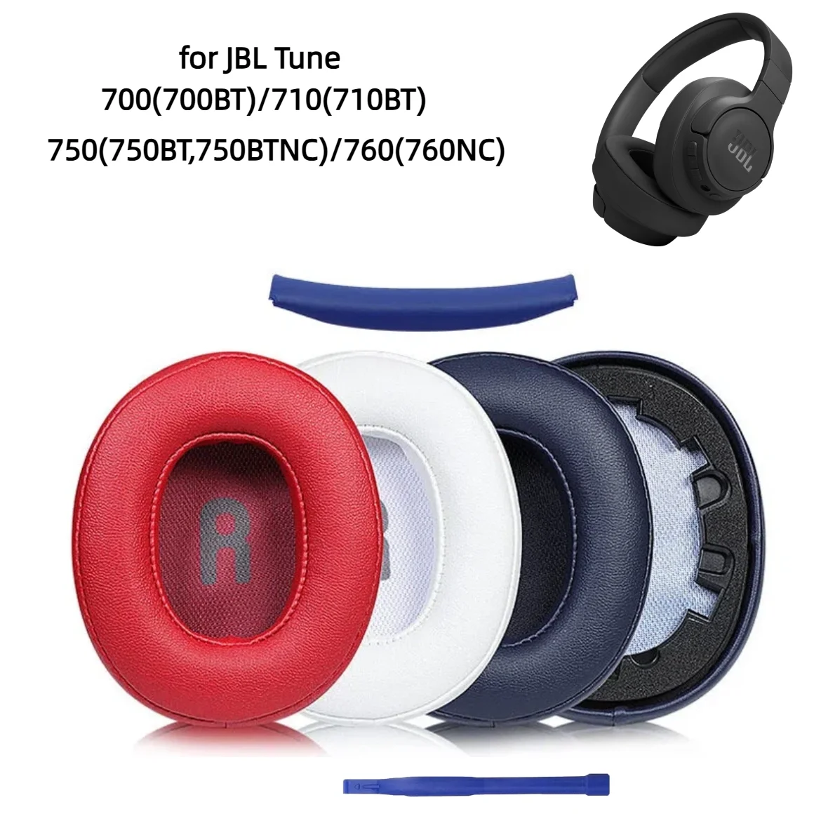 

Ear Pads for JBL Tune 700(700BT)/710(710BT)/720(720BT)/750(750BT,750BTNC)/760(760NC)/770(770NC) Headphones, Headset Ear Cushion