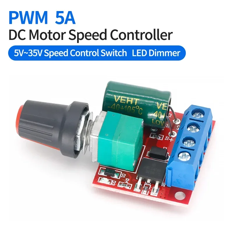 5/20/100 PCS DC 5V-35V 5A 20khz  PWM Motor Speed Controller DC Motor Controller Speed Control LED Dimming