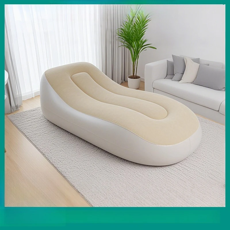 Lazy outdoor automatic inflatable single sofa recliner home portable folding recliner