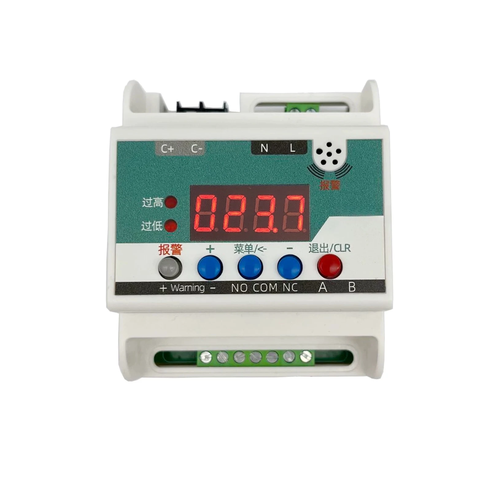 Intelligent AC Current Monitoring Relay, Digital Display Ammeter, Over/Under Current Alarm & Overload Protection Switch