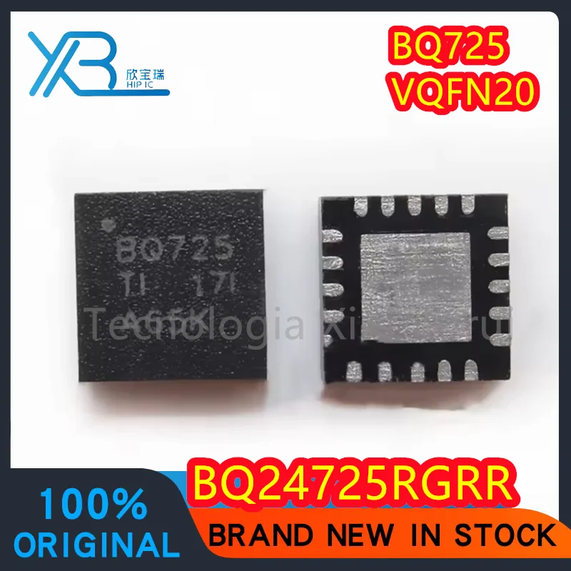 

(5/10pieces) BQ24725RGRR BQ24725 parts mark BQ725 battery management chip IC 100% brand new and original Electronics