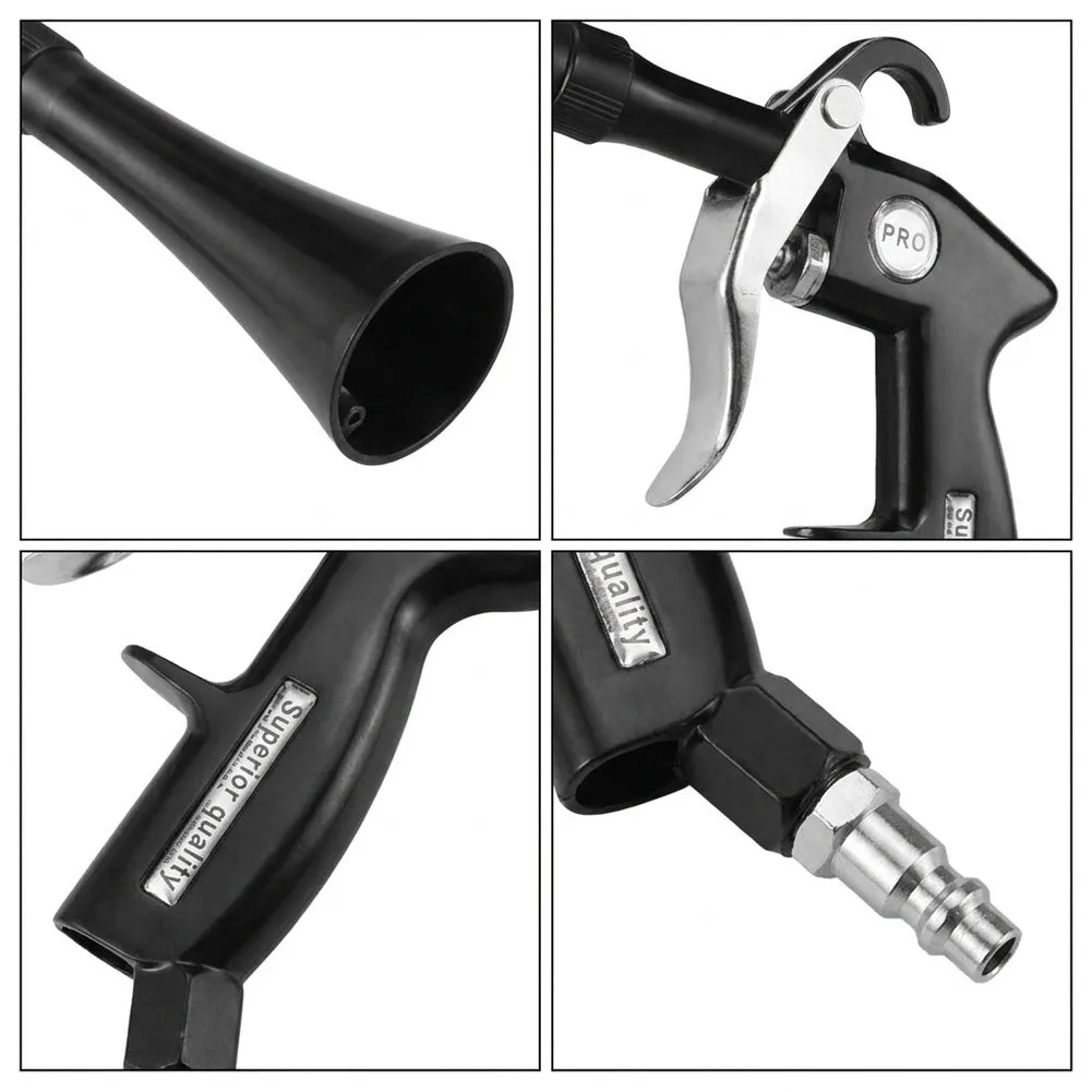 2 in 1 High Pressure Blowing Nozzle for Car Cleaning Tool with Dual Functionality Ergonomic Grip and Metal Frame