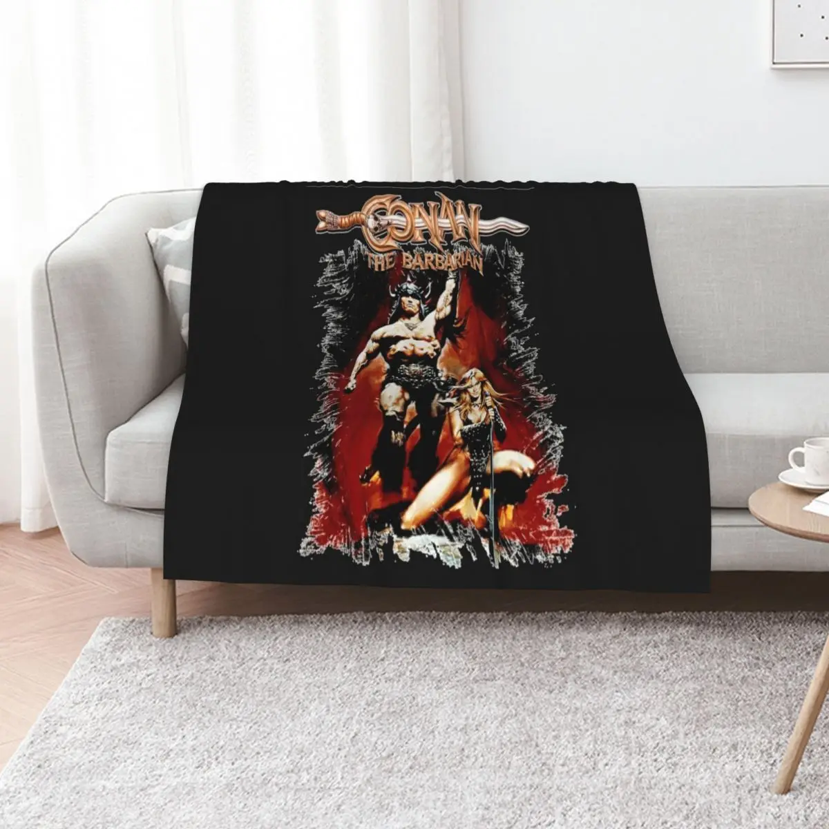 

Conan He Barbarian Essential Funny Throw Blanket for babies manga Furrys Travel Blankets