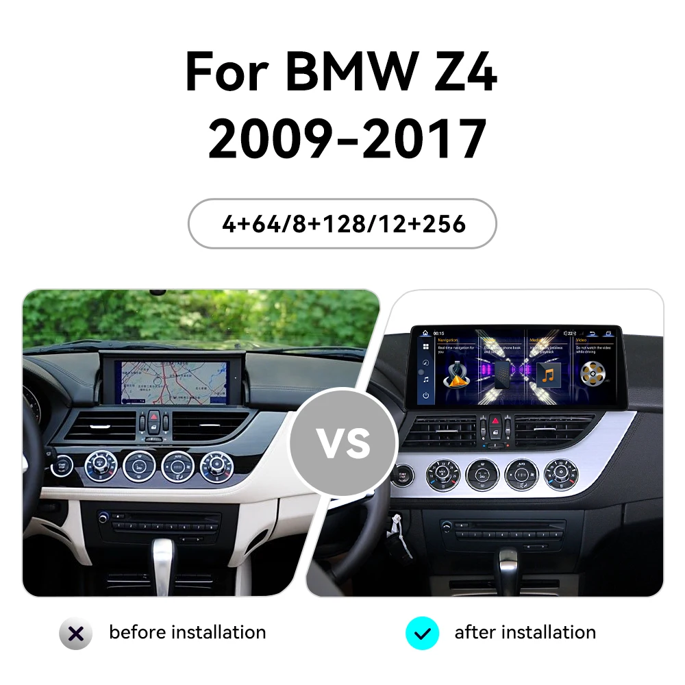 Auto Android 13.0 Radio Carplay For BMW Z4 2009-2017 Car Navigation 12.9