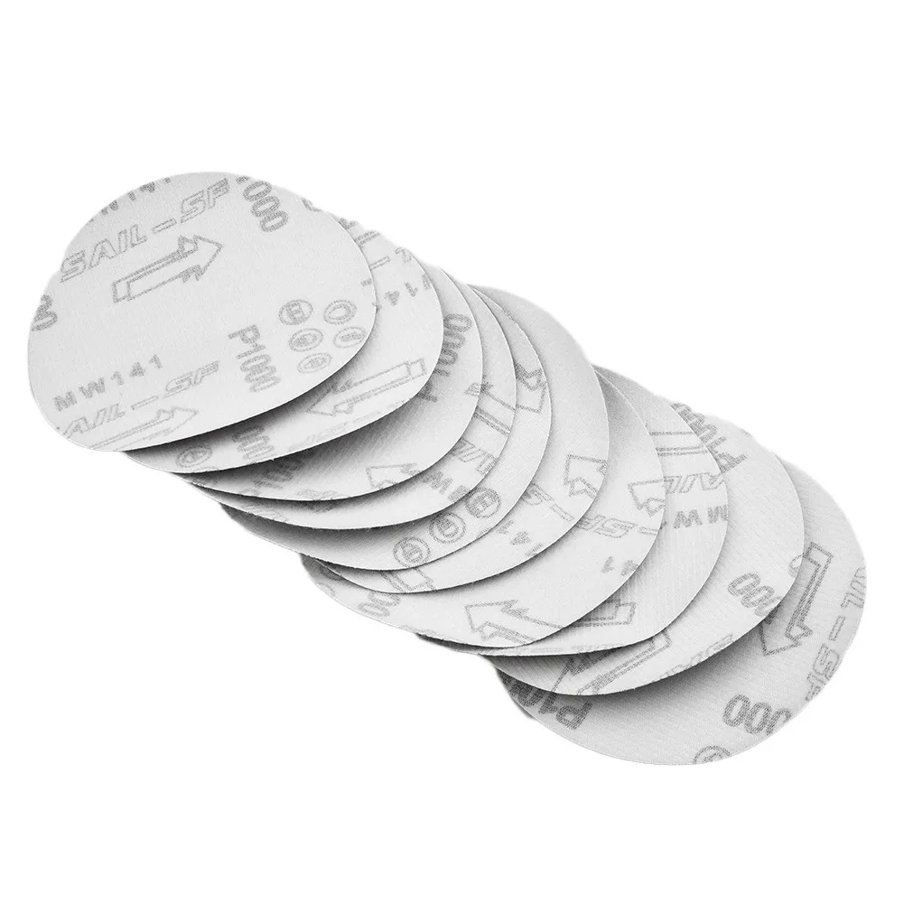 

10pcs Metal Sandpapers Preparation Alumina Equipment Practical 1000grit 125mm With Backing Pad And 1pc M14 Drill Bit Adapter