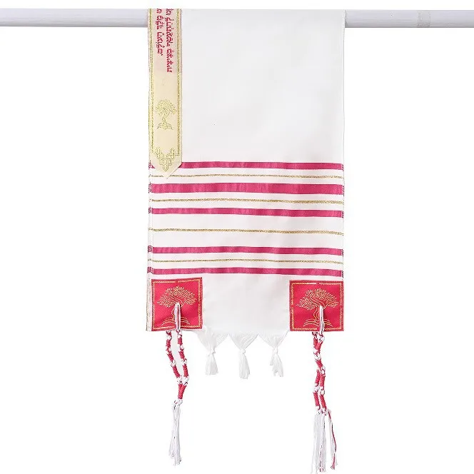 

30X105CM Jewish Tallit Prayer Shawl Teenager Talis Scarf Indoor Ourdoor Classic Prayer Shawl Blue Purple Children Ethnic Wraps