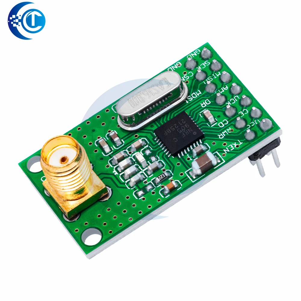 وحدة إرسال واستقبال لاسلكية NRF905-NF905SE مع هوائي، FSK/GMSK، طاقة منخفضة-433/868/915 ميجا هرتز لوحة إرسال واستقبال لاسلكية