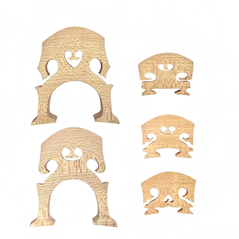 2pcs Imported maple violin Bridge sizes 1/4, 4/3, 4/4, 1/2, and 1/8 cello Bridge