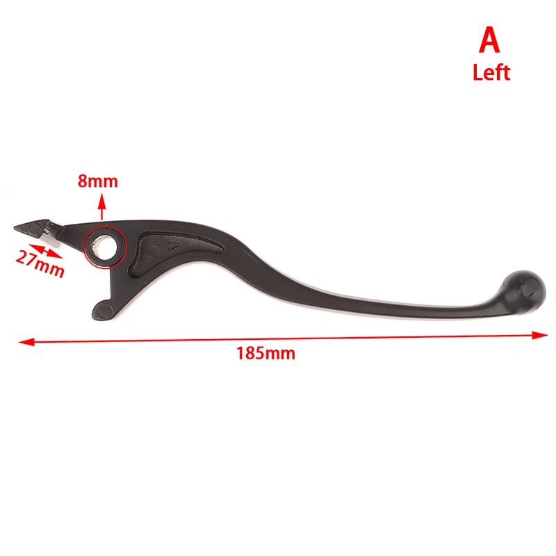 Motorcycle Left / Right Side Black Hydraulic Brake Handle Lever For Chinese Scooter Motorcycle Moped