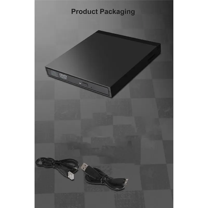 doyou USB 3.0 External CD/DVD Optical Drive CD/DVD Player DVD Burner with USB 3.0 Ports Card Reader for PC Laptop