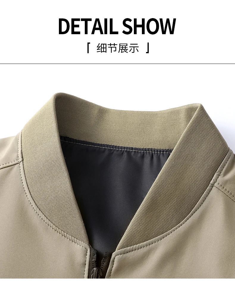 Hochwertige, modische Frühlings-Baseball-Kragen-Business-Freizeitjacke für Herren, hübscher Jugendmantel, Papa-Jacke M-5XL – Detail 22