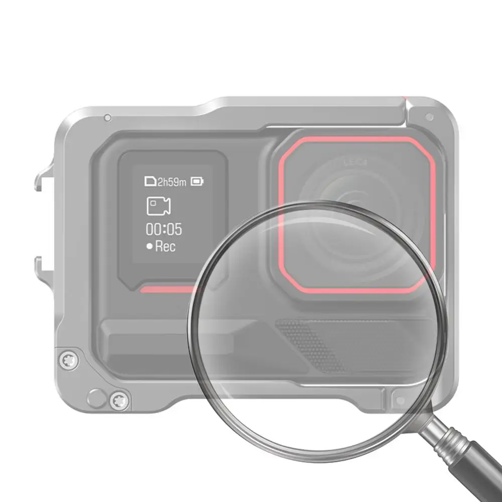 

Metal Cage with Cold Shoe Protective Frame Housing Shell Quick Release Camera Cage for Insta360 Ace Pro/Insta360 Ace Pro 2