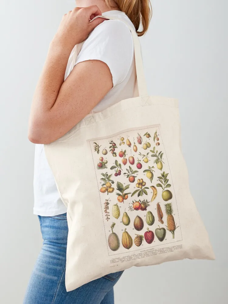 Adolphe Millot - Fruits exotiques - French vintage botanical illustration Tote Bag Woman shopper bag