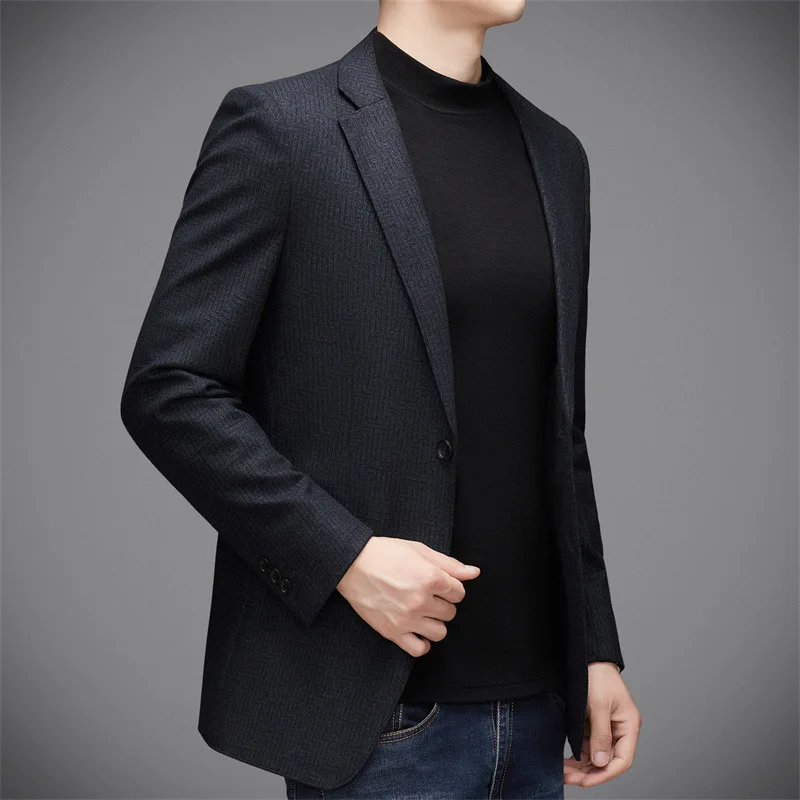 

1-G4 Main Push New Brand High-end Casual Suit Men's 2024 Autumn New Anti-wrinkle Suit Casual Clothes Single West Jacket