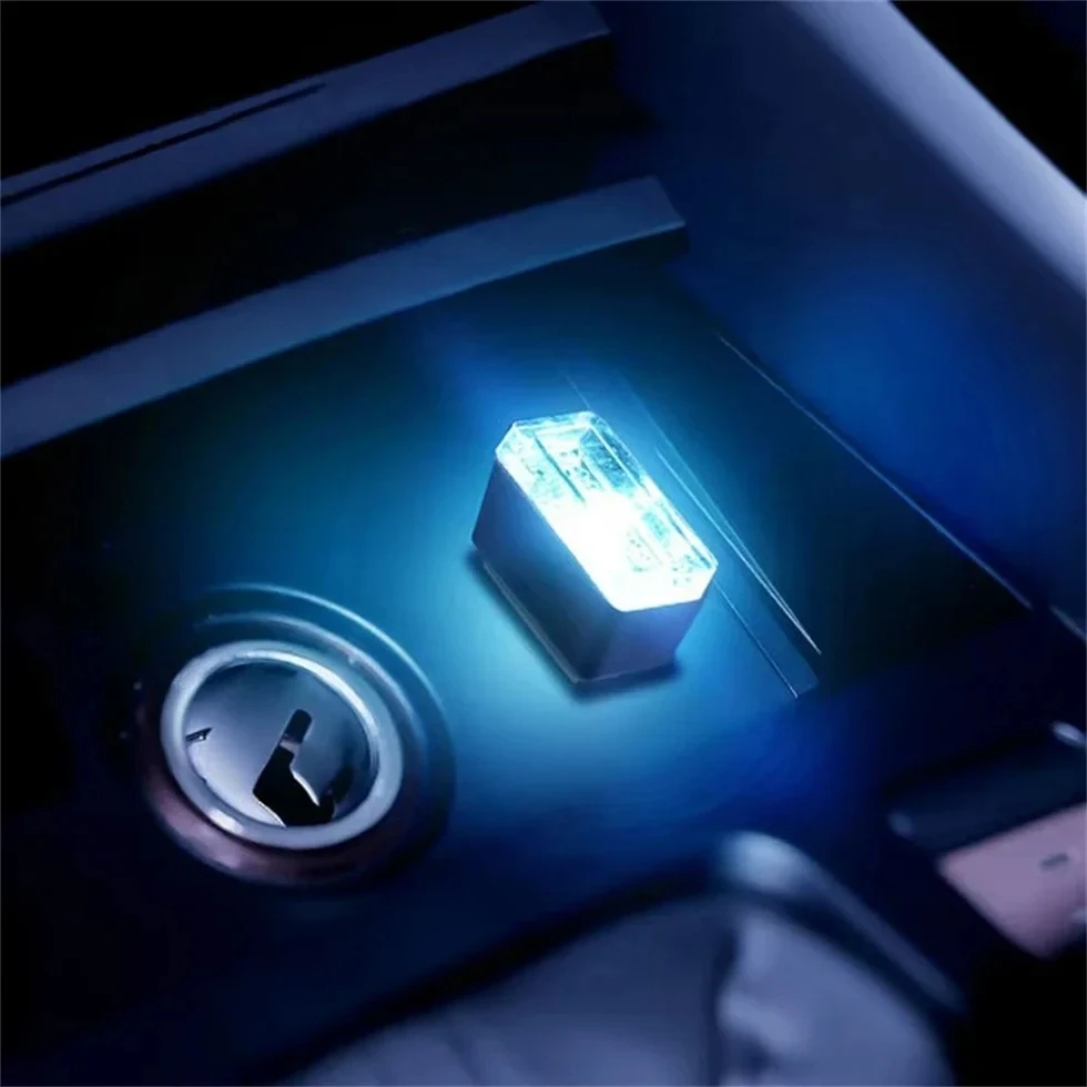 미니 Usb 라이트 룸 모델링 자동차 주변 번호판 램프 네온 인테리어 자동 장식 룸 환영 ... - 2
