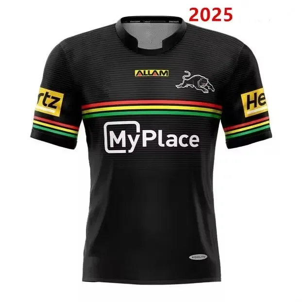 2025 PENRITH PANTHERS MEN'S HOME RUGBY JERSEY الحجم: S-5XL (طباعة الاسم والرقم)