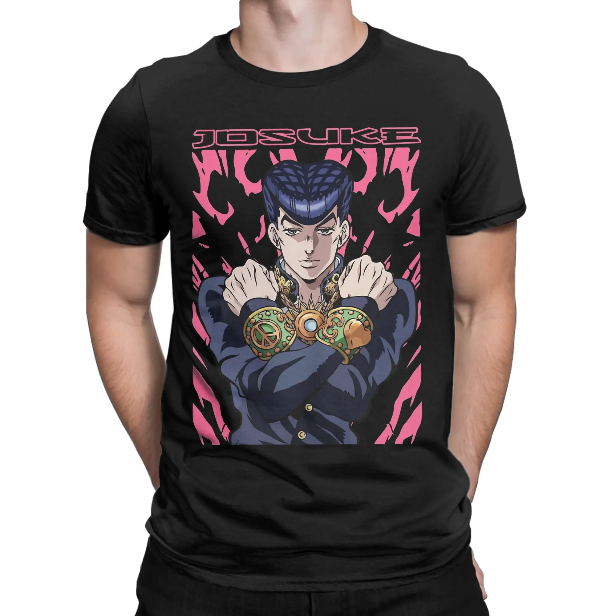 

JOJOS Bizarre Adventure Anime Apparel Men Women T Shirt Cotton Tee New Arrival Josuke Higashikata T-shirt Clothes