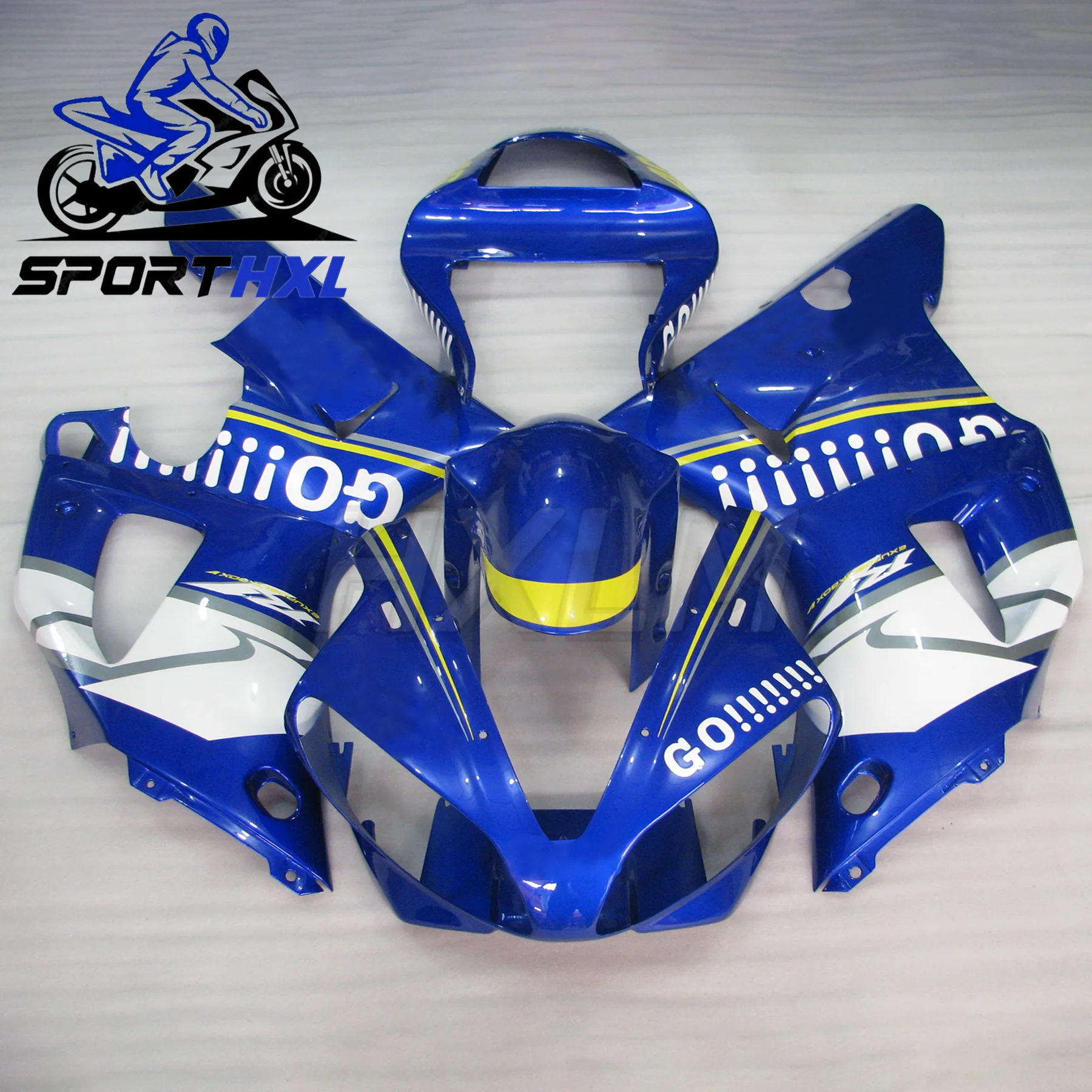 

Новый полный комплект обтекателей для Yamaha YZF-R1 00-01, комплект обтекателя, комплект обтекателя кузова, обтекатель кузова, АБС-пластик