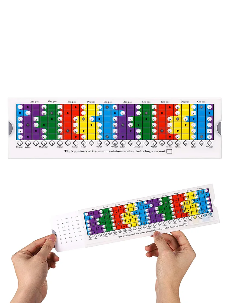 Guitar Scale Sliding Ruler Magic Tool for the practice of Guitar Music Theory Diatonic And Mode Scales For ALL Guitarists