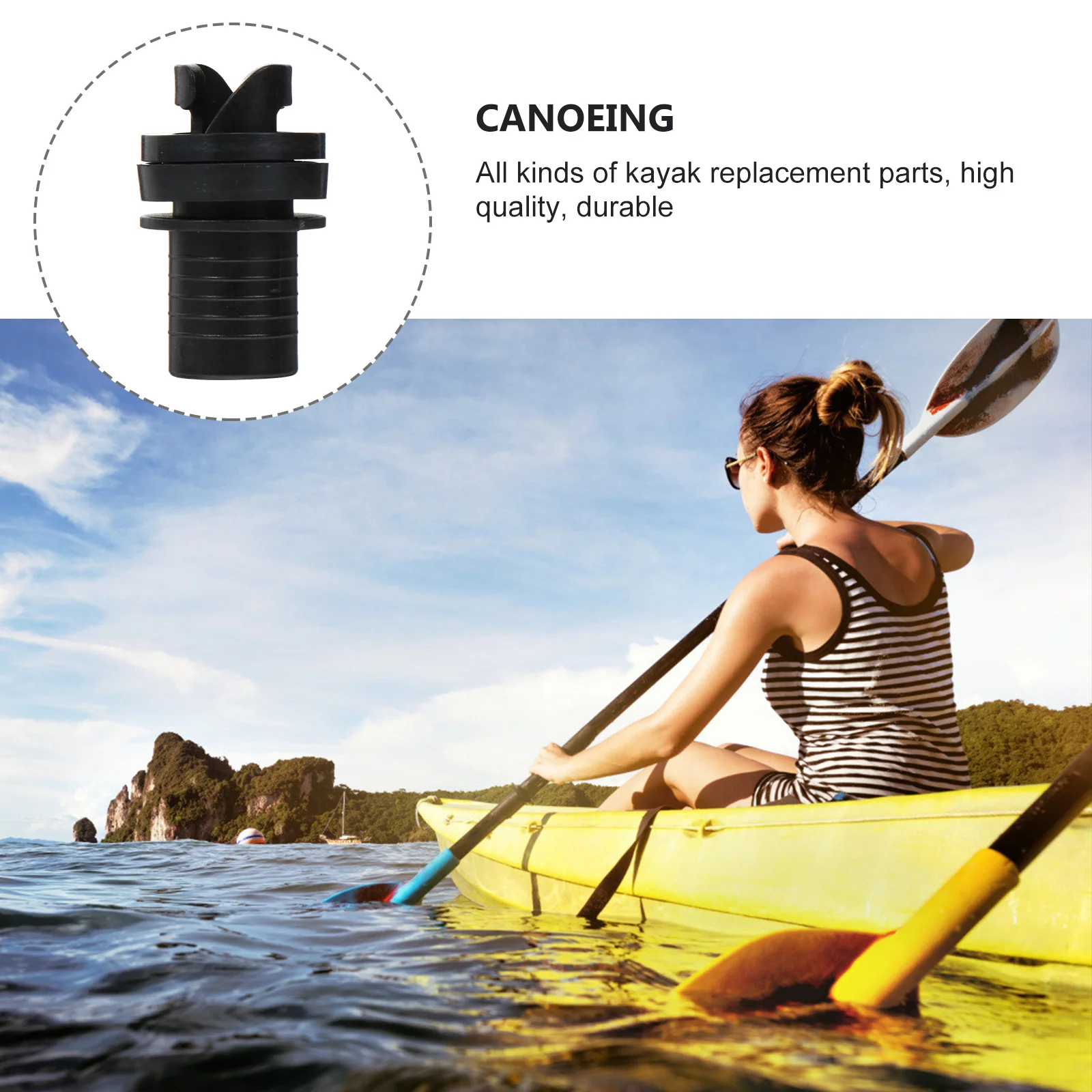 

1Pcs Boat Air Valve Connector Leakproof Pump Adapter Kayak Air Pump Hose Connector Lightweight Portable Multifunction