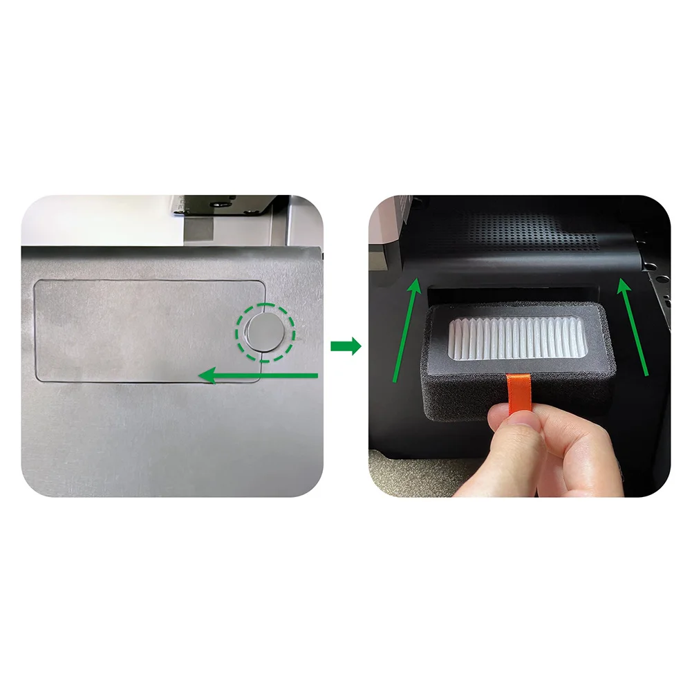 Activated Carbon Dual Air Filter Set 2PCS for Bambu Lab For P1 and X1 For 3D Printers Filters and Ultrafine Printing Dust