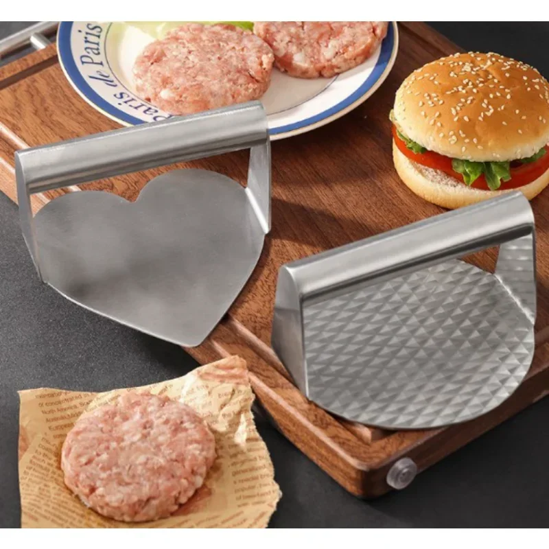 Smash Burger Press Burger Press Patty Maker Stainless Steel Non-Stick Professional Heat-resisting Burger Smasher Griddle