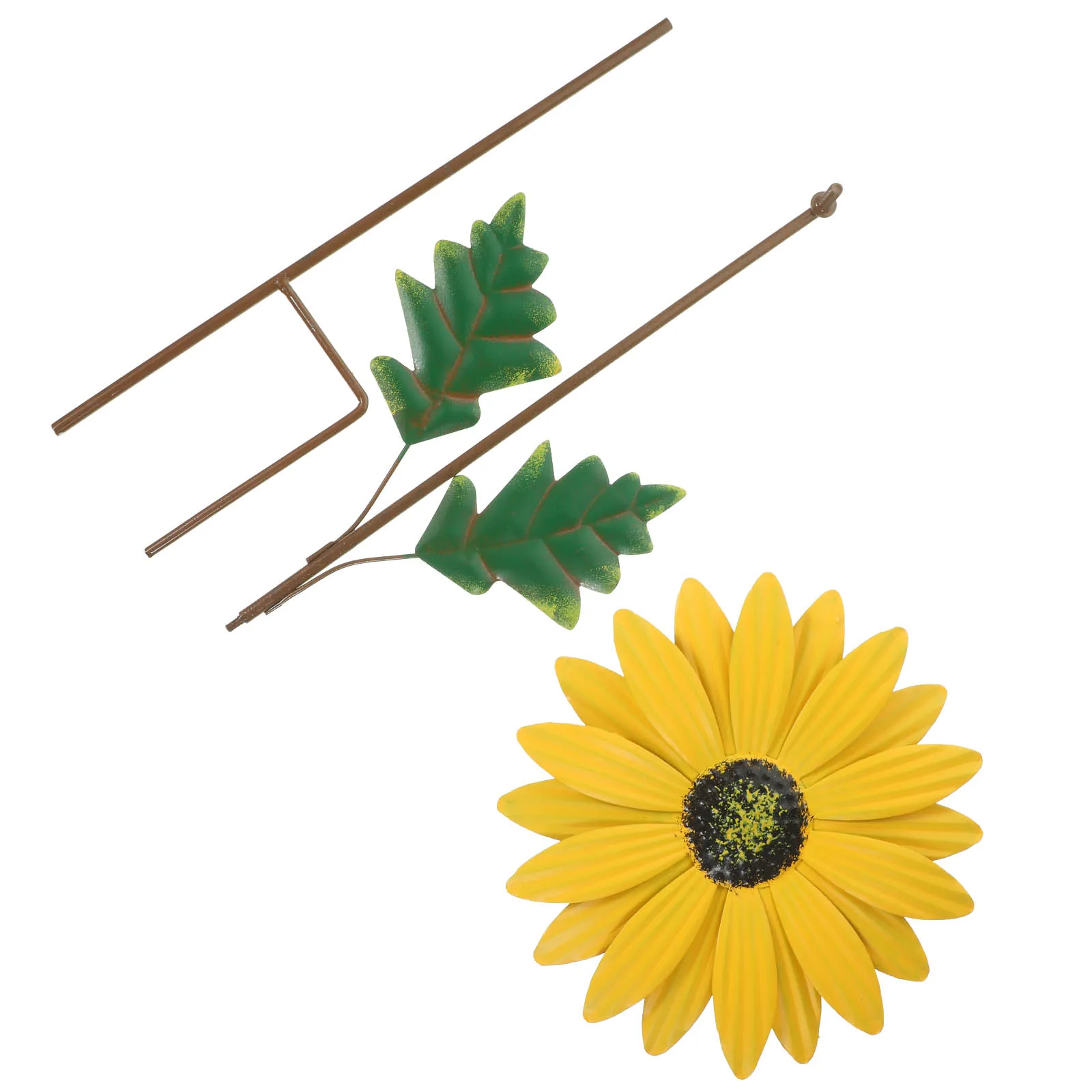 

Iron Art Flowers Decoration for Lawn Garden Stakes Red Color Outdoor Spring Yard Decor Metal Flower Arrangement