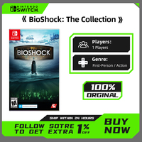 BioShock The Collection - Nintendo Switch Game Deals - Official Games Cartridge Physical Card Support TV Tabletop Handheld