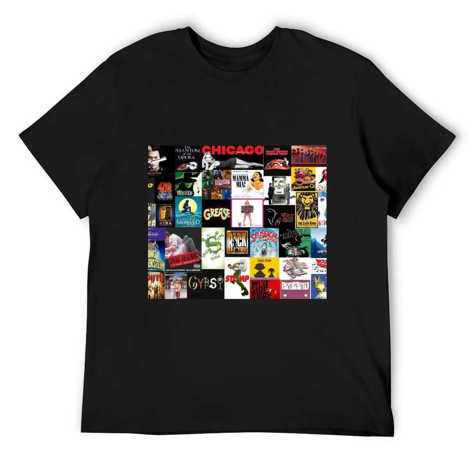 

Broadway Musical Collage 2 T-Shirt cute clothes vintage clothes anime clothes new edition mens graphic t-shirts