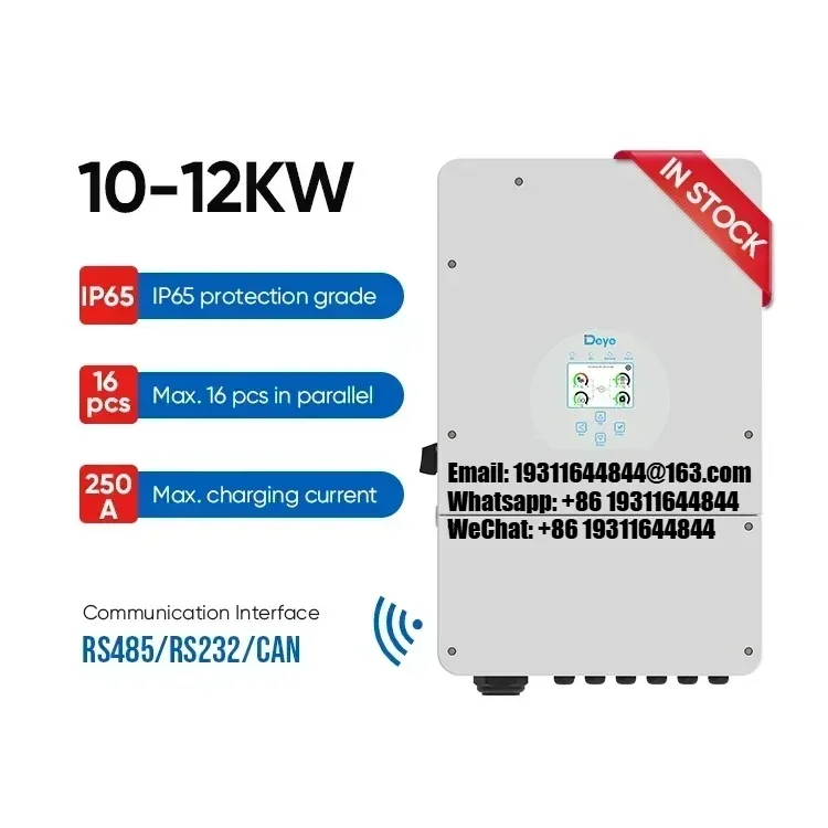 Ukraine Deye Hybrid Inverter 5kw 6kw 10kw 12kw SUN-10/12K-SG02LP1-EU-AM3 10KW 12KW Hybrid Inverter For Hybrid Solar System