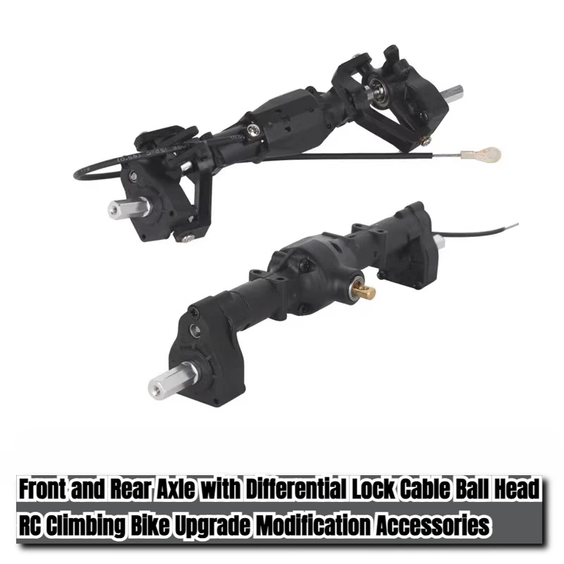 LD LD1201 RC Original Climbing Car Parts Front and Rear Axle with Differential Lock Similar To WPL MN Modification Upgrade