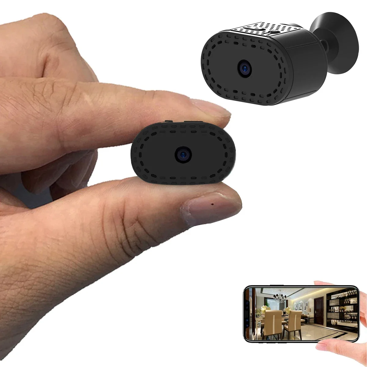 Mini Camera Draadloze Wifi Infrarood Nachtzicht Remote Monitor Camera Kleine Home Ip Camera Niet Nodig Om Een Superlange Batterij Aan Te Sluiten