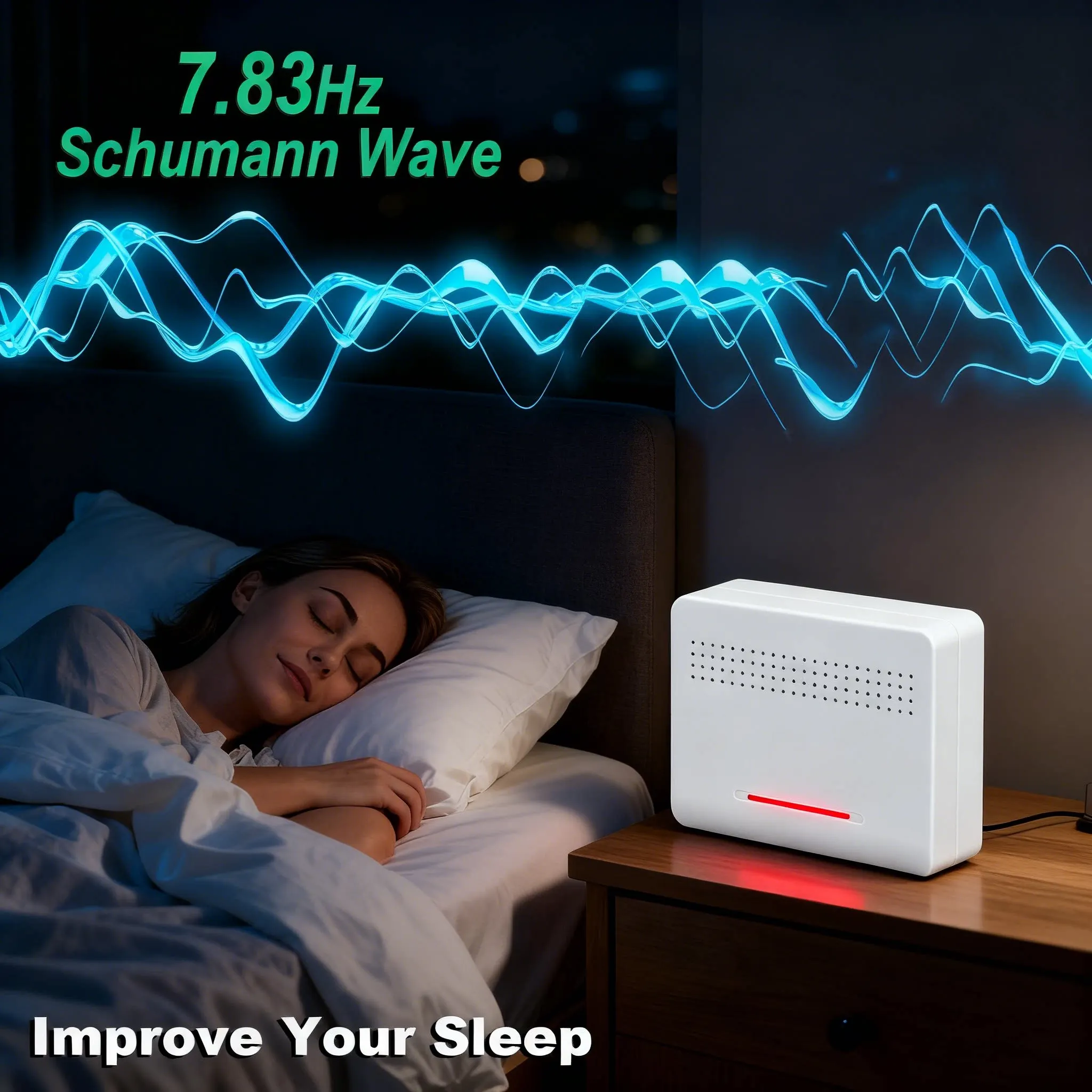 20W High Power Schumann Wave Generator, 7.83Hz Slow Wave Audio, Improves Sleep & Relieves Anxiety