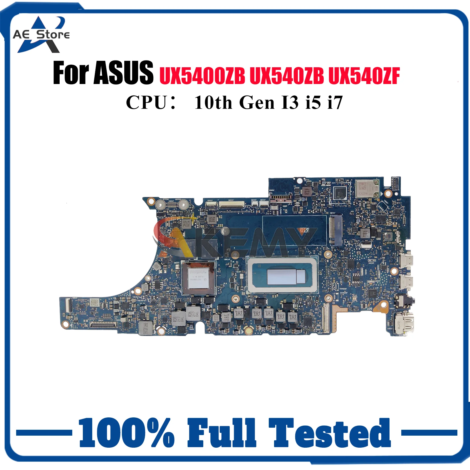 UX5400ZB Laptop Motherboard For ASUS UX540ZB P5400ZB RX5400ZF BX5400ZF UX5400 UX540ZF BX5400ZB Mainboard With 10th Gen I3 i5 i7