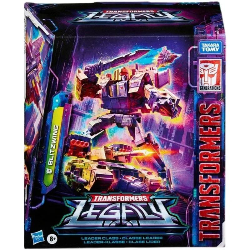 

In Stock Original Hasbro Transformers Legacy Blitzwing Leader Class Anime Action Figure Robot Toy Collection Model Hobby Gift