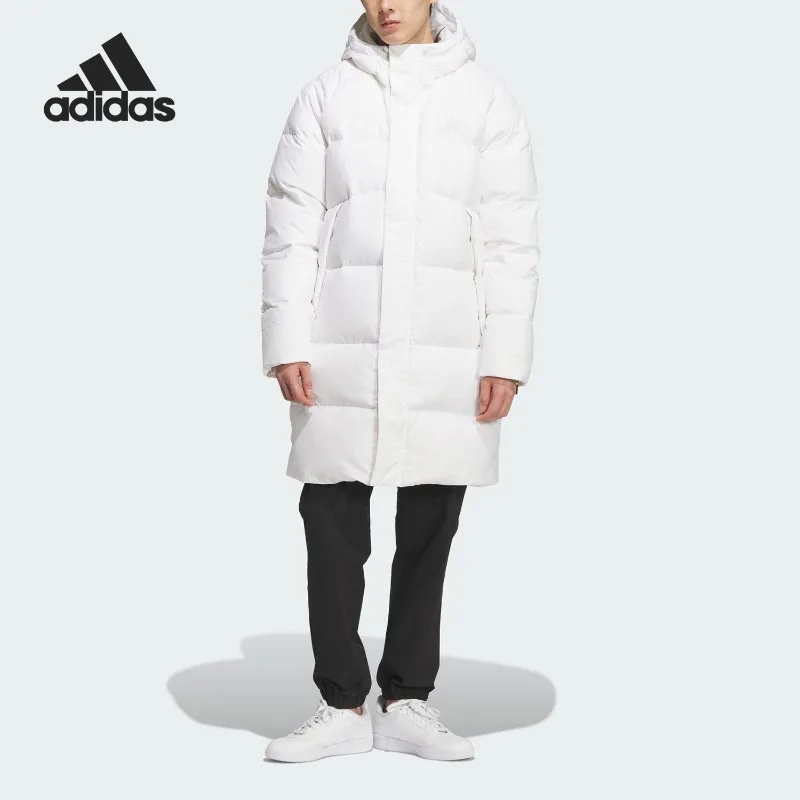 Adidas Men's and Women's Woven Sports Leisure Warm Long Down Jacket KQ5515