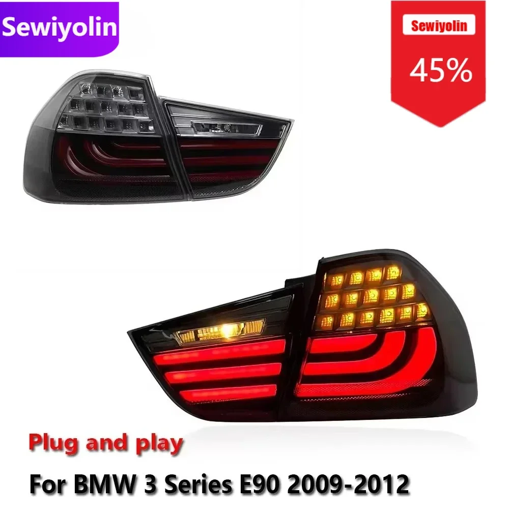 

Автомобильные аксессуары для DRL, светодиодные задние фонари для BMW 3 серии E90 2009-2012, противотуманные фары для заднего прицепа, поворотный сигнал, вилка Voiture