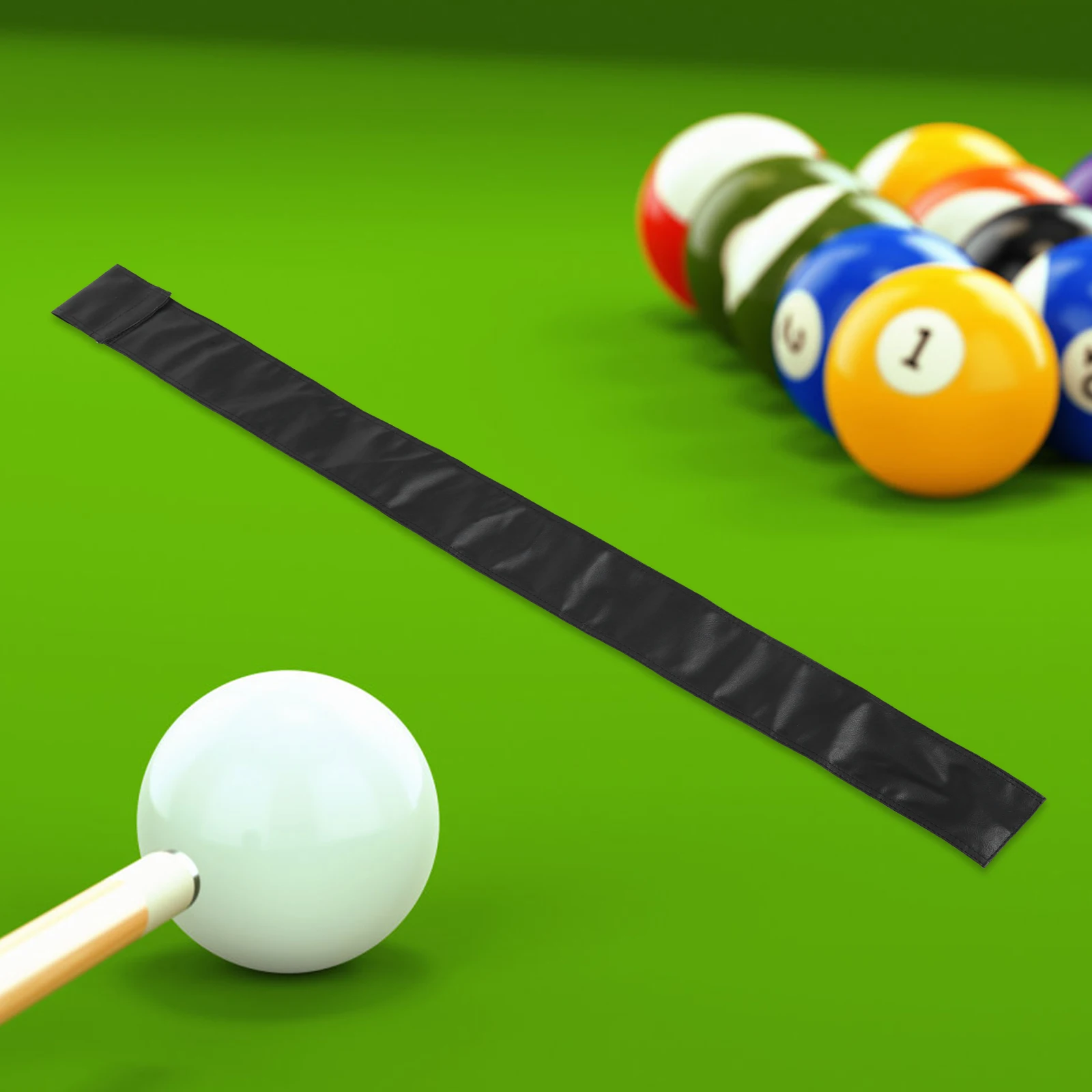 

45 Inch Pool Cue Case Black Professional Snooker Bag For 3/4 Cues Durable PU Storage Pouch Pool Cue Holder Snooker